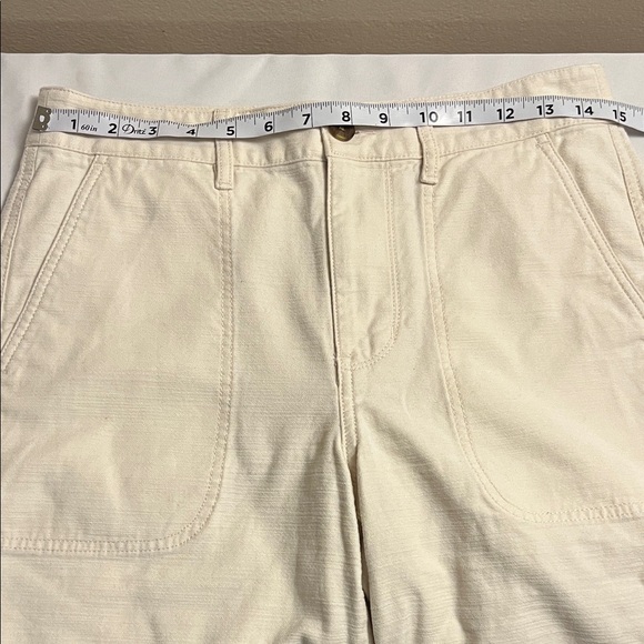 J.Crew Women's Cream Cotton Pants Size 4 NWOT - Picture 4 of 11